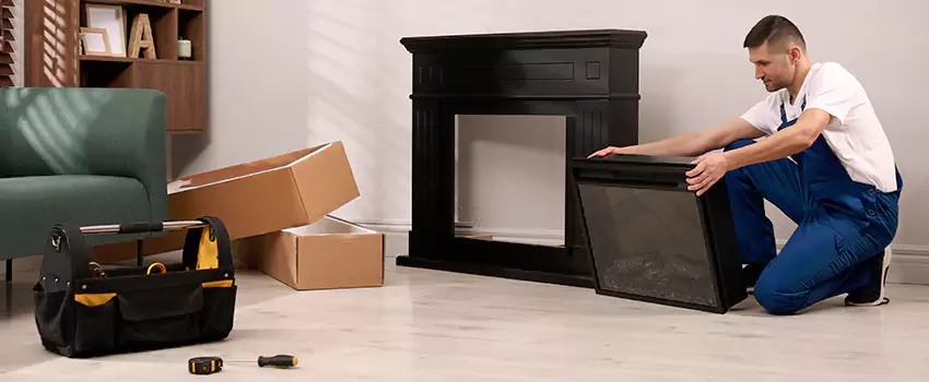 Old Rusted Metal Fireplace Repair And Replacement in Columbus, MS
